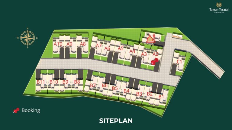 siteplan taman teratai tengah kota